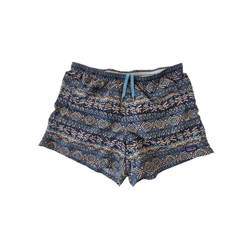 Patagonia Baggies Shorts Mens M Blue Geometric Print Nylon 57058